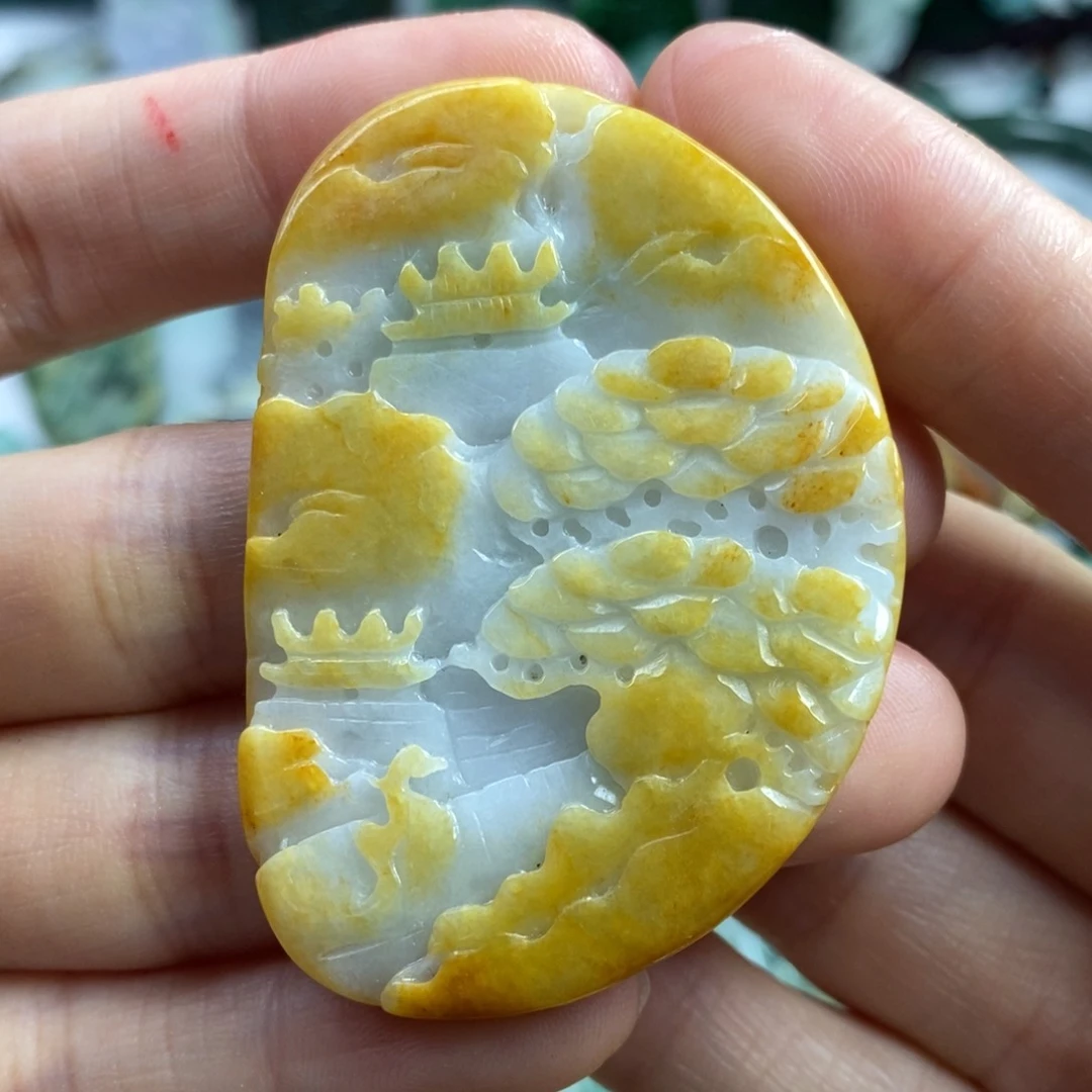 翡翠颈饰未镶嵌吊坠