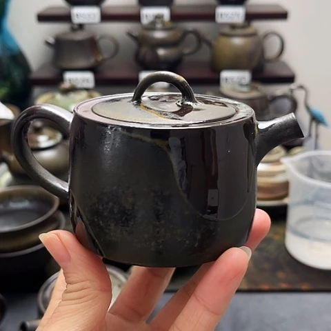 路***至茶盏景德柴烧茶具-纯手工制作