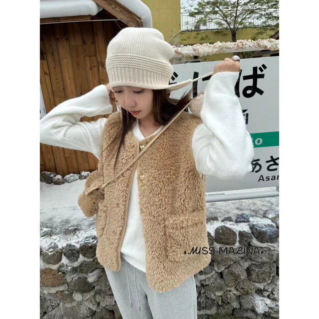 【枫糖谣篮】配小包包！毛茸茸马甲（MLY8013#）玛丽亚