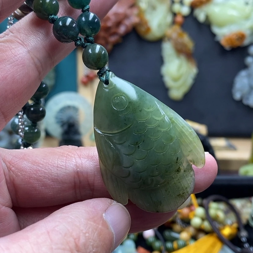 【闪购商品】蛇纹石玉吊坠未镶嵌