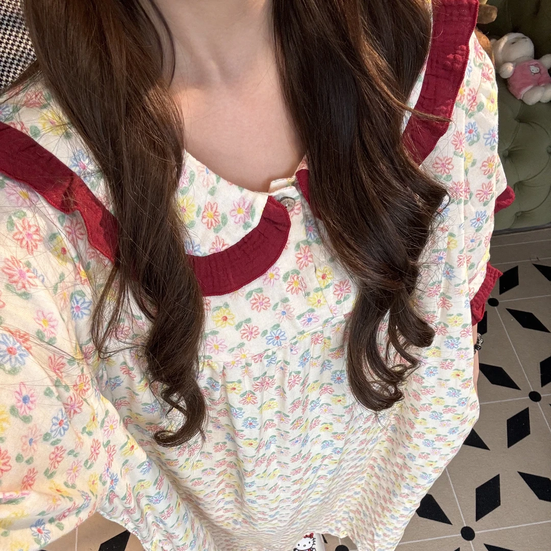 夏季大码纯棉睡裙女士双层棉纱薄款短袖连体裙80-300斤可穿中长款