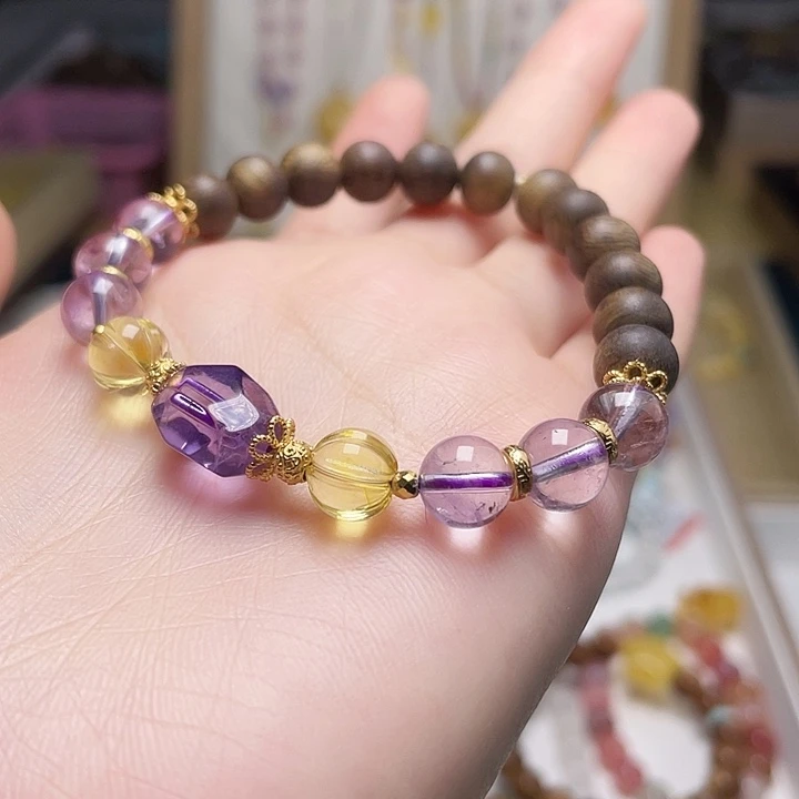 琥珀未镶嵌裸石手串