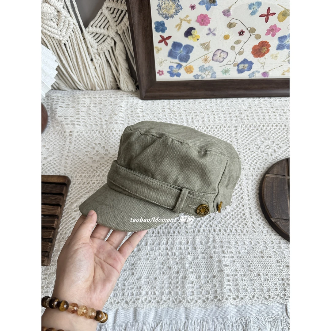 “时髦精”超正版型显脸小平顶鸭舌帽马术帽百搭帽子方圆脸高颅顶