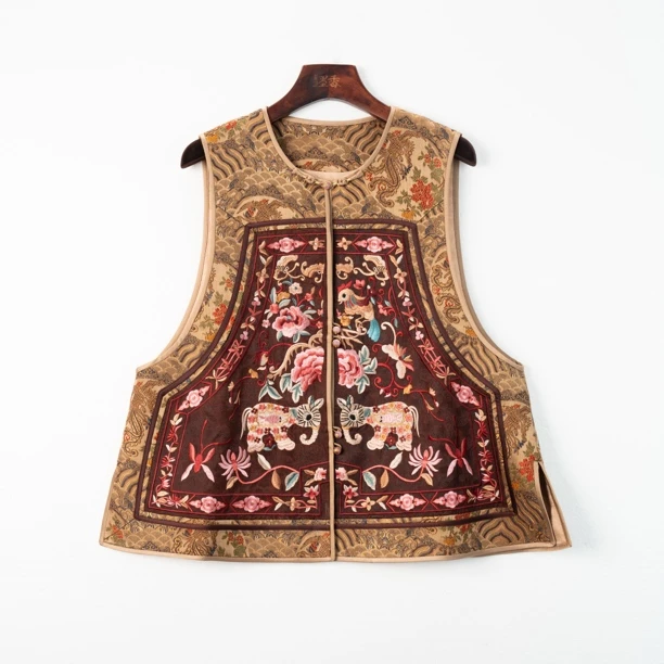 XuanGeMoXiang/轩阁墨香【佳玥】新中式时尚百搭马甲 MX36904