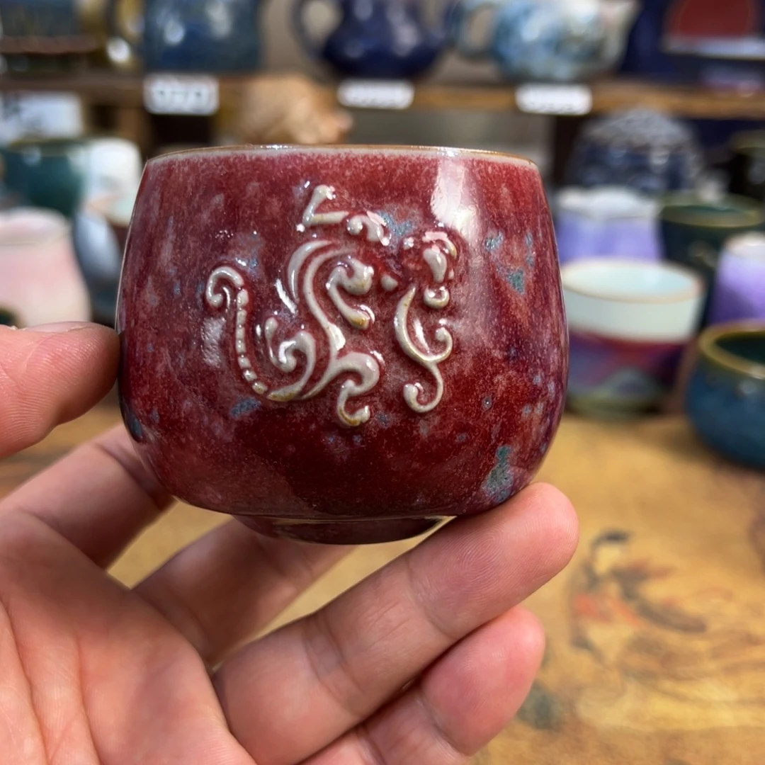 摆件瓷神垕钧瓷原矿釉