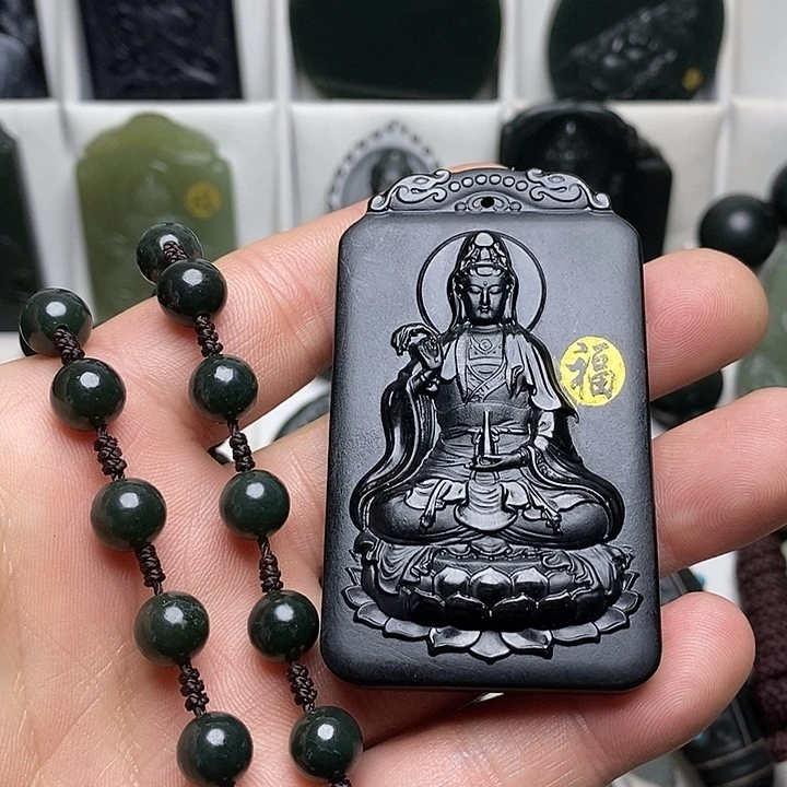 和田玉（青玉）未镶嵌颈饰