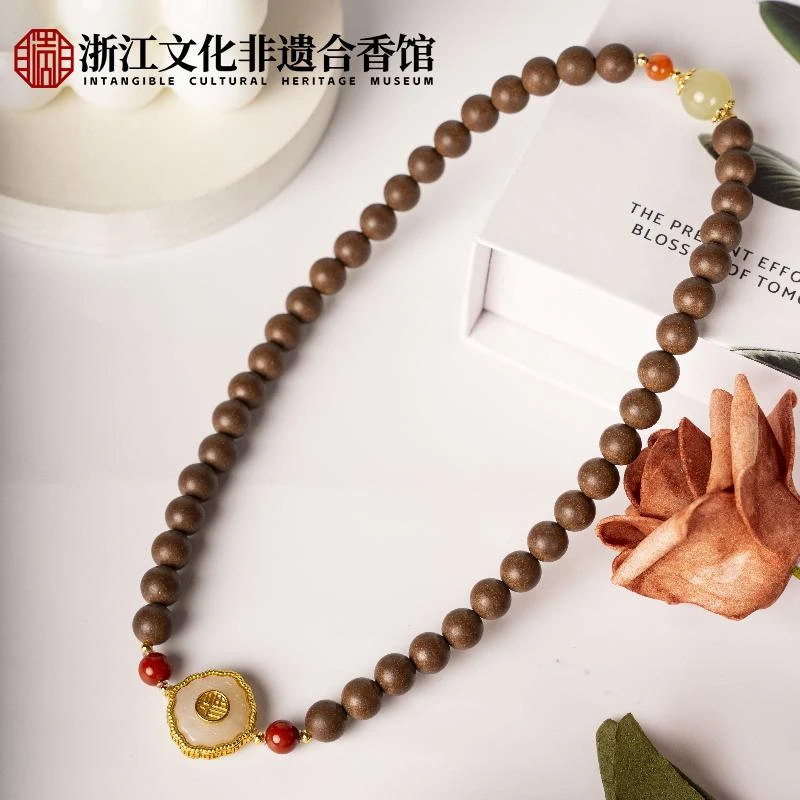 L【非遗合香】合香珠 鹅梨帐中香 0.8手串 ZJ0295 ZJ0246