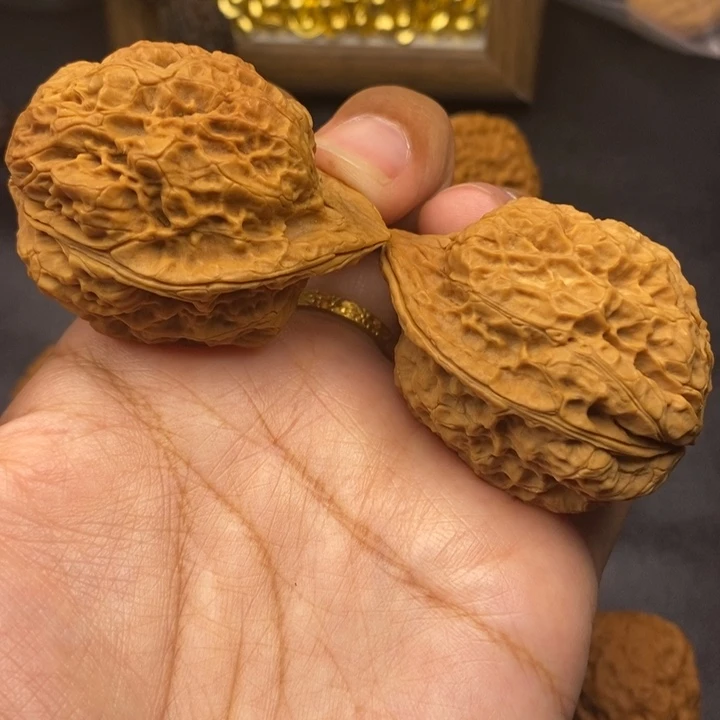 文玩核桃把件38尺鸭嘴兽金蟾