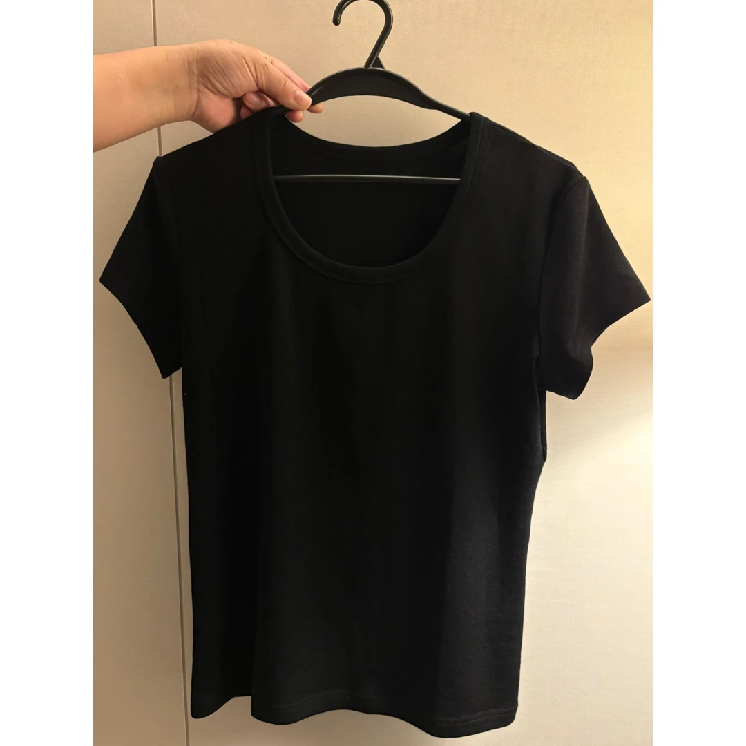 简约两色羊毛T 芳华设计新中式百搭羊毛T恤FH-D005