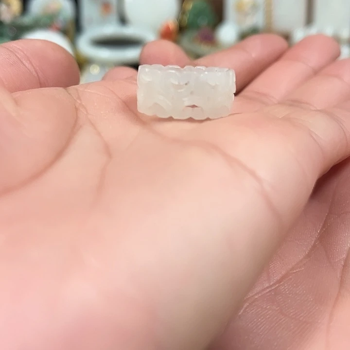 和田玉（糖玉）未镶嵌戒圈精致小巧精致小巧漂亮