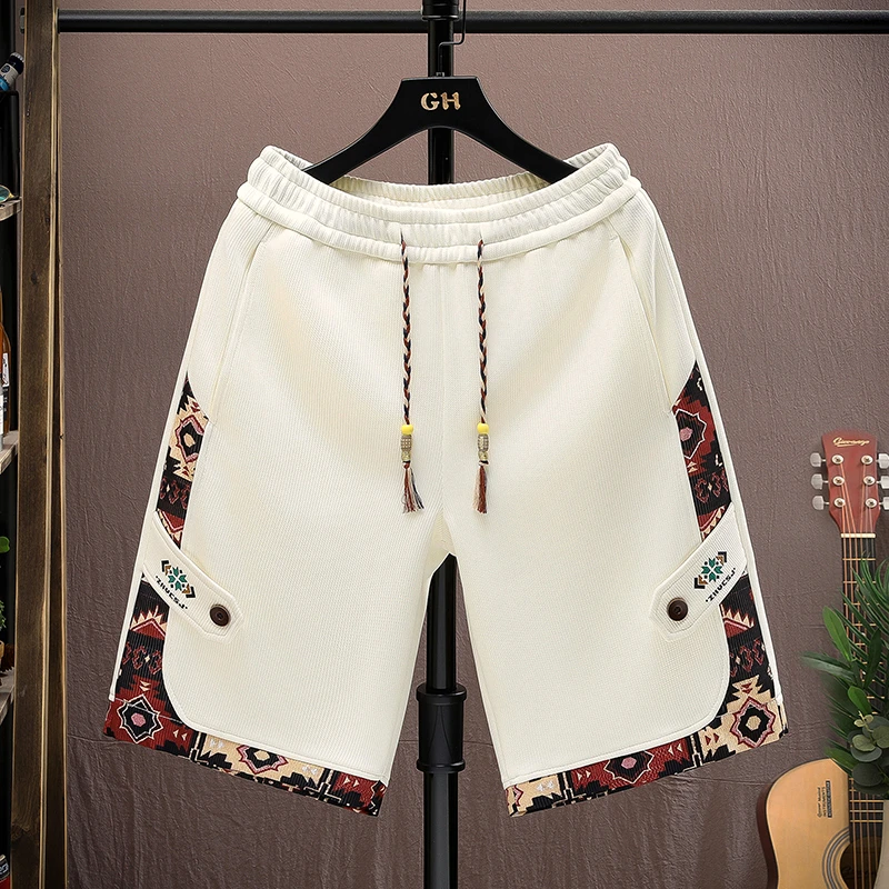 2025新款国潮运动短裤男夏季中国风潮牌五分裤青少年潮流休闲裤子