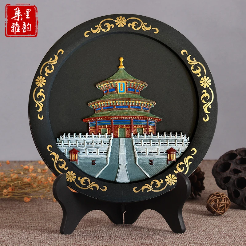 北京旅游景区纪念品天坛祈年殿文创摆件送客户中国风伴手礼品定制