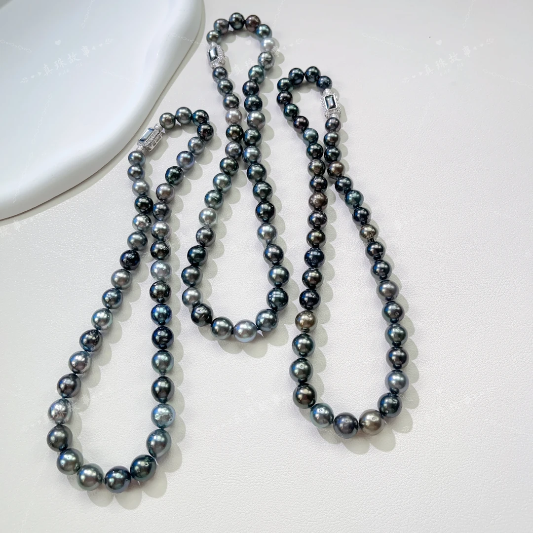 【大溪地莫兰迪】海水大溪地莫兰迪珍珠项链8-11mm 多样性发一