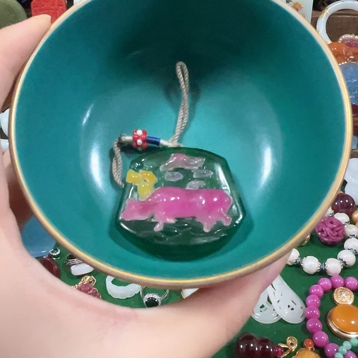 植***莲瓷片我是真的喜欢这个风格