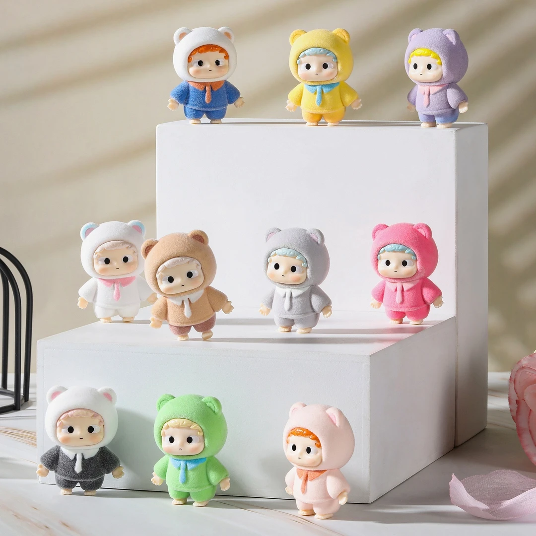 【对对碰】植绒ozai欧崽领带短绒萌粒可爱公仔改娃钥匙扣摆件