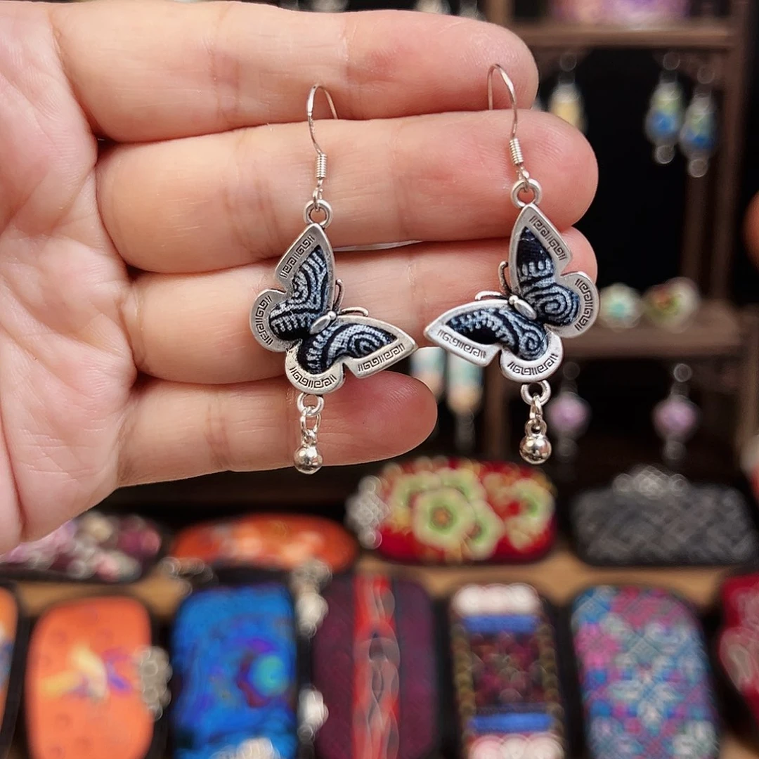 黄铜925银布艺手工刺绣