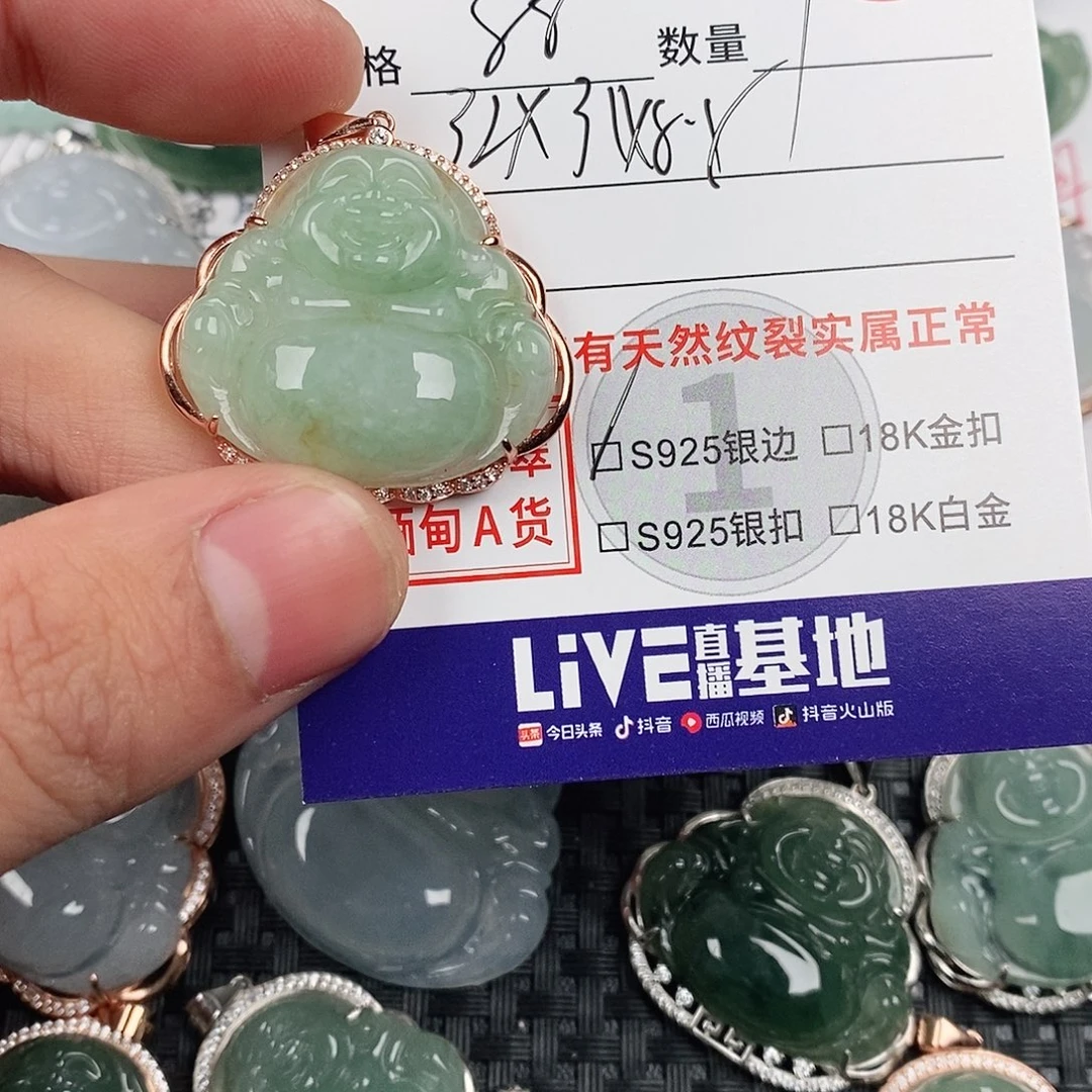 翡翠银S925镶嵌颈饰