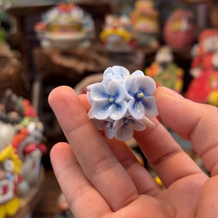 陶摆件小镇青花每日有新品
