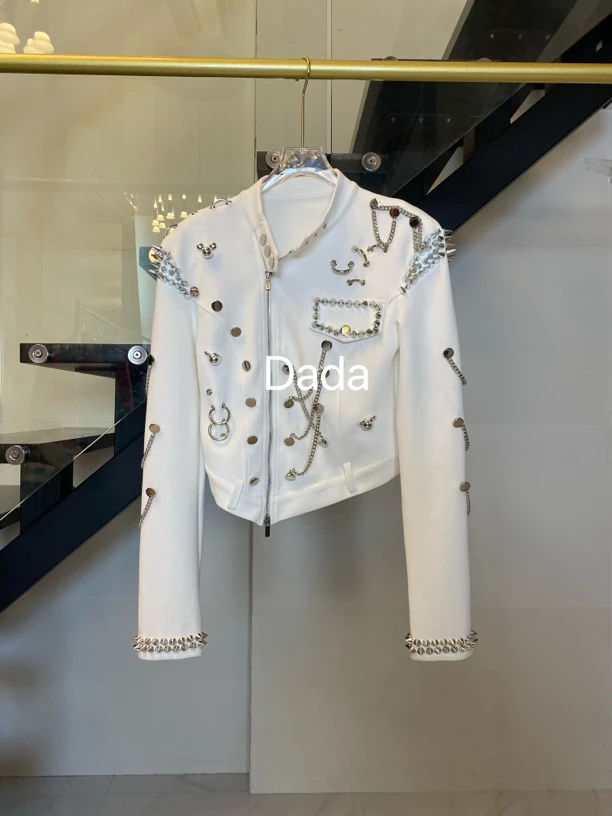 Dada设计款新款重工修身显瘦长袖T恤C11078