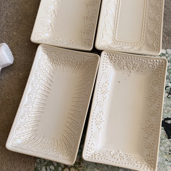 瓷片默认瑕疵商品8.5寸4个