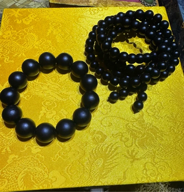 非金属木质手链 【闪购商品】精品黑变绿长短一套轻奢