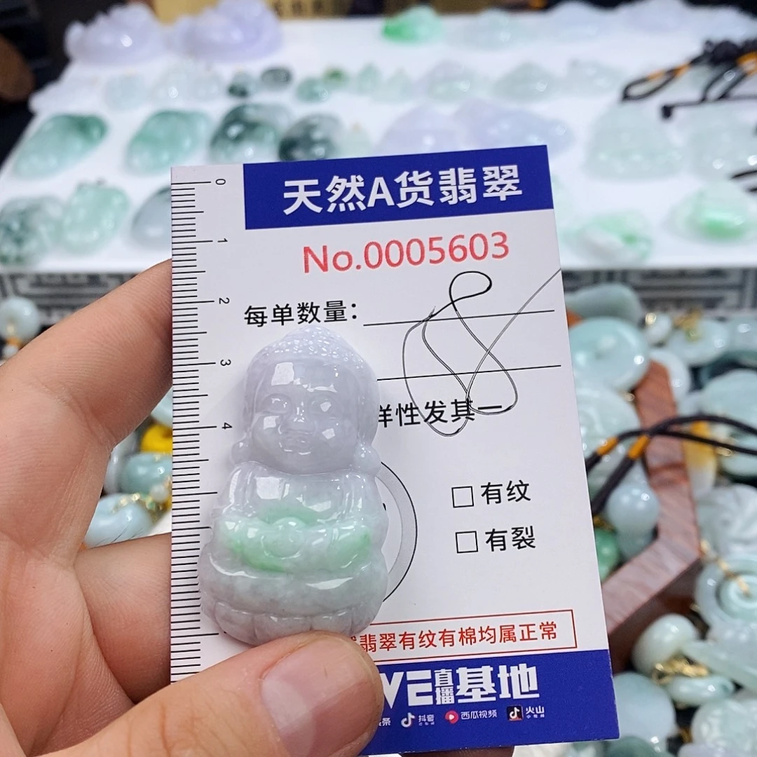 r***店翡翠未镶嵌颈饰5603