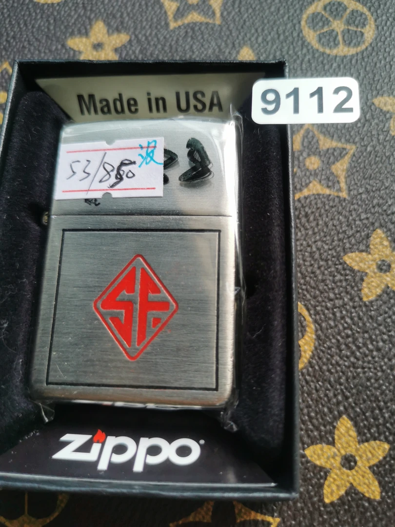 Zippo打火机回血53镀银带题材-9112