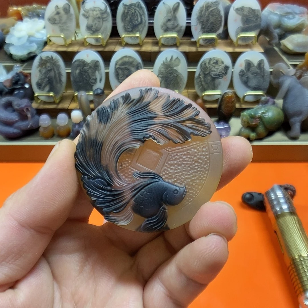 玛瑙/玉髓颈饰未镶嵌开*