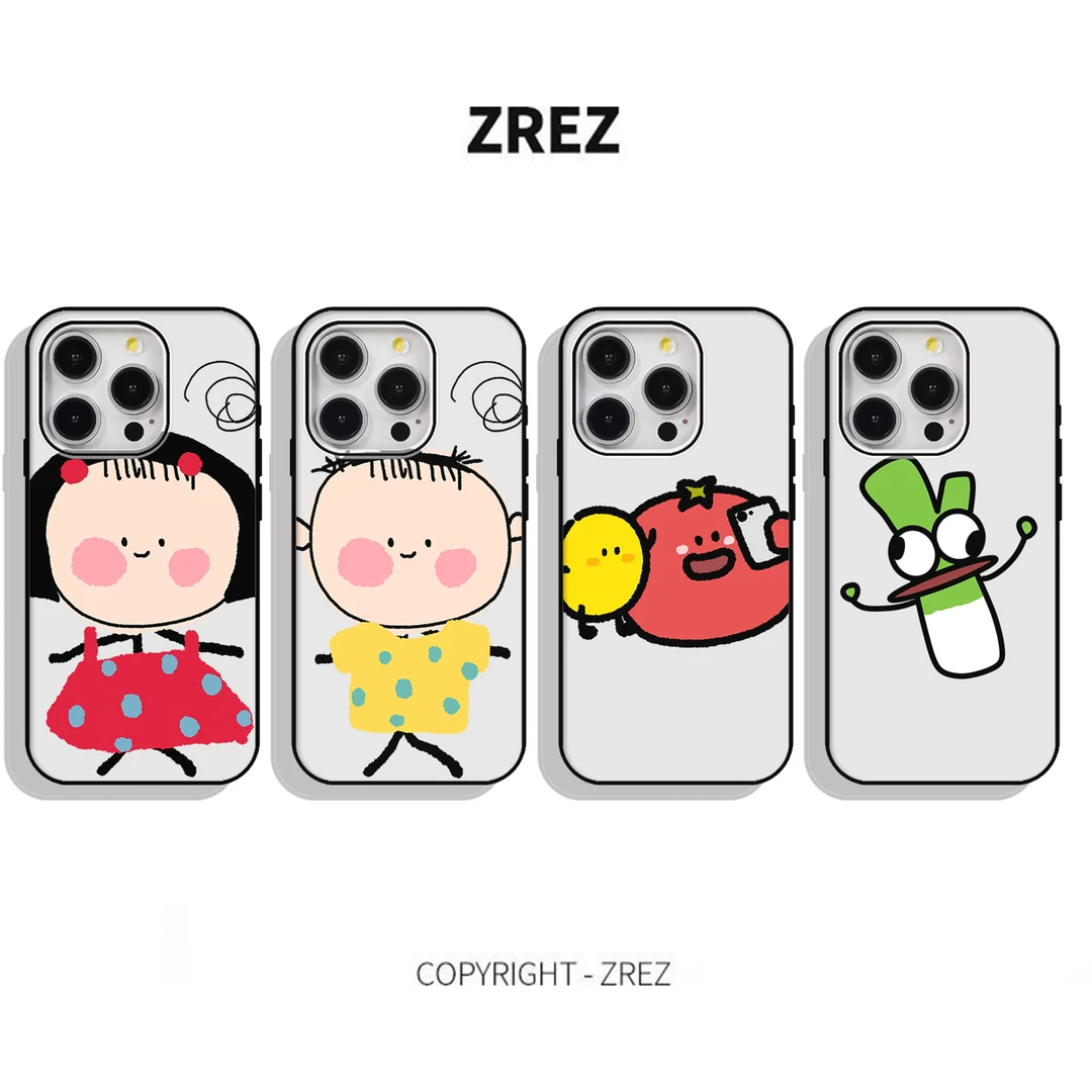 ZREZ 原创 [ 一棵葱 ] 适用苹果iPhone16ProMax防摔个性手机壳