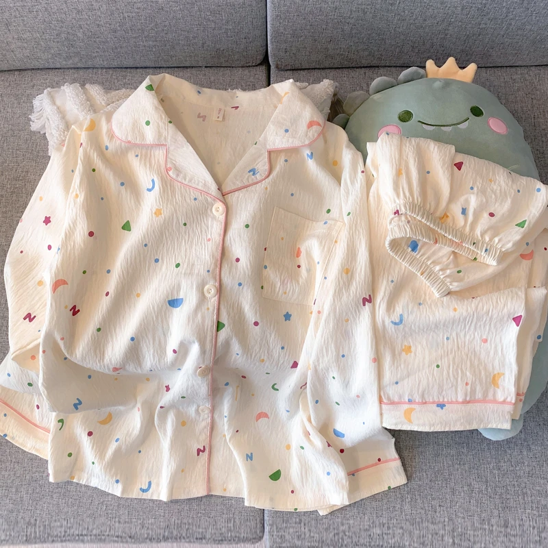 睡衣女款爆款2025新款秋季长袖长裤女生春天家居服套装可外穿洋气