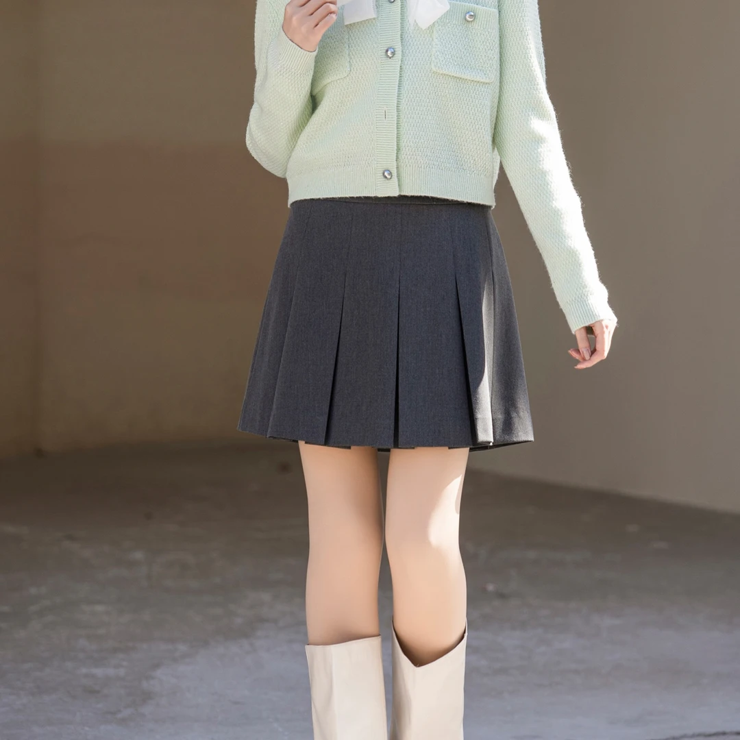H207114675百褶短裙春季学院风百搭韩版裙子显瘦时尚