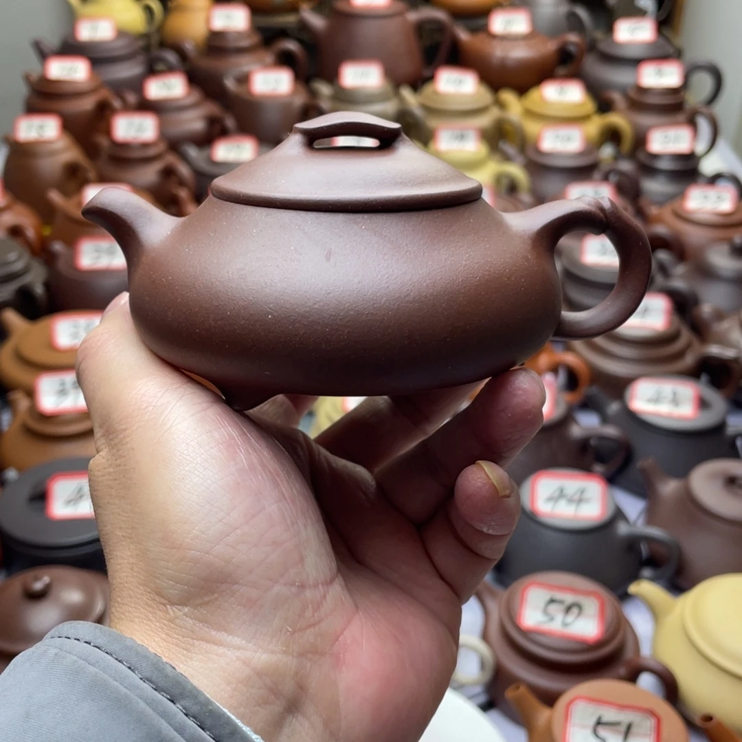 紫砂茶壶宜兴紫砂半手工