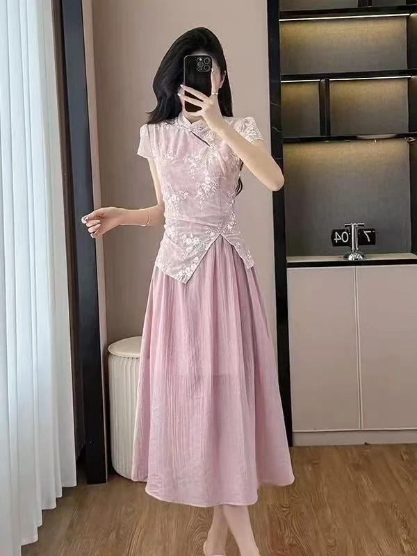 女装中国风民族风通勤旗袍裙气质时尚连衣裙