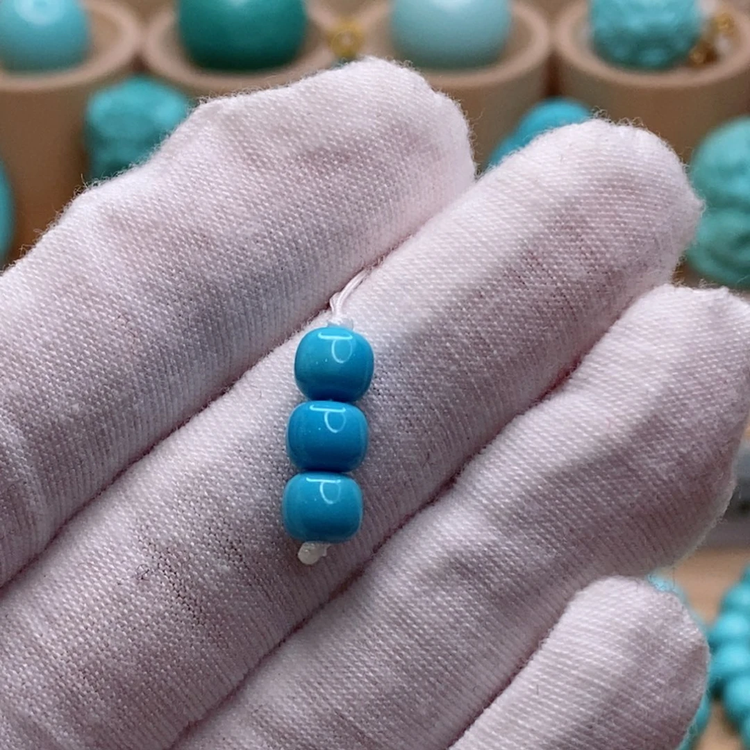 绿松石未镶嵌珠宝奇石5.8mm