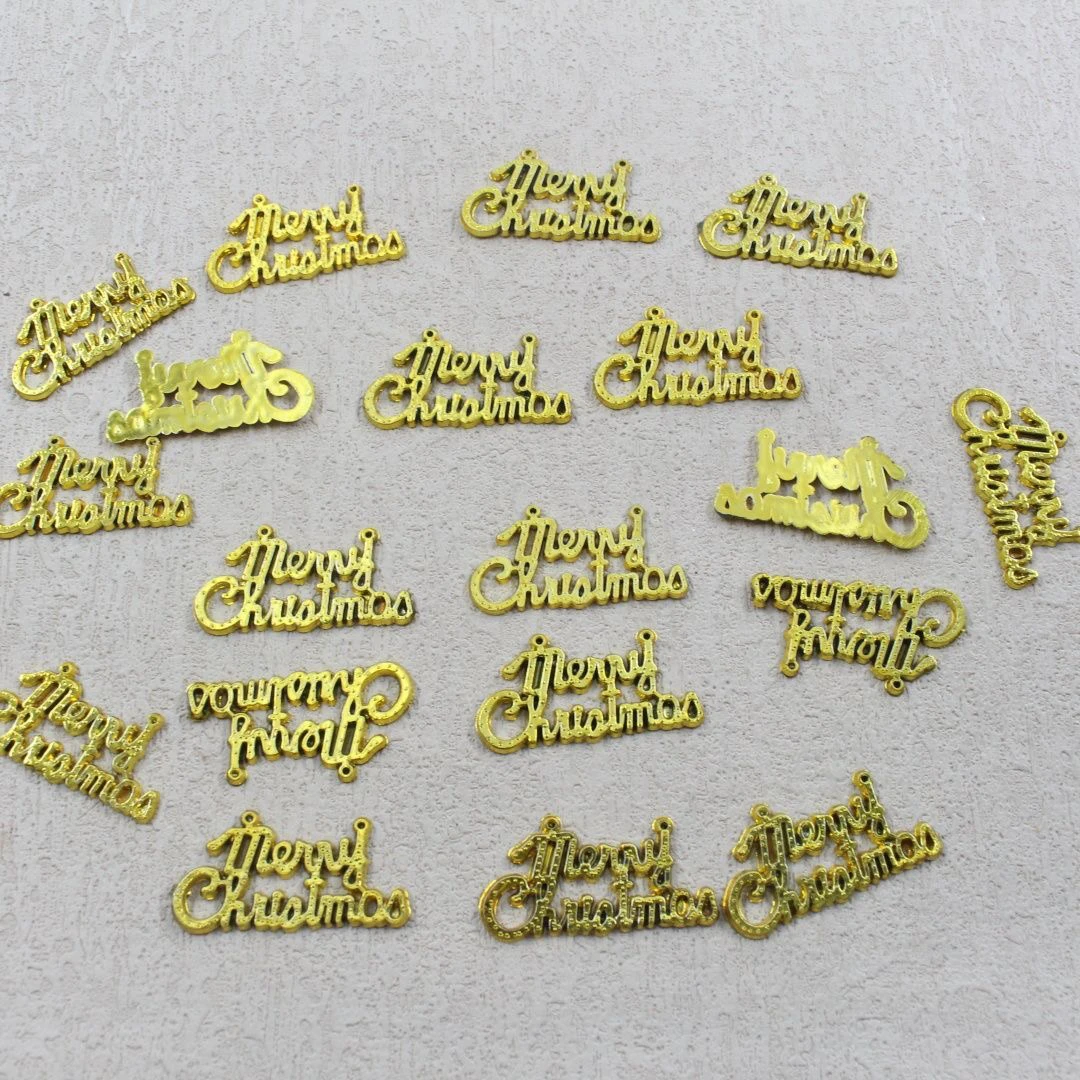 【兮子家】圣诞创意金色字母diy手工材料