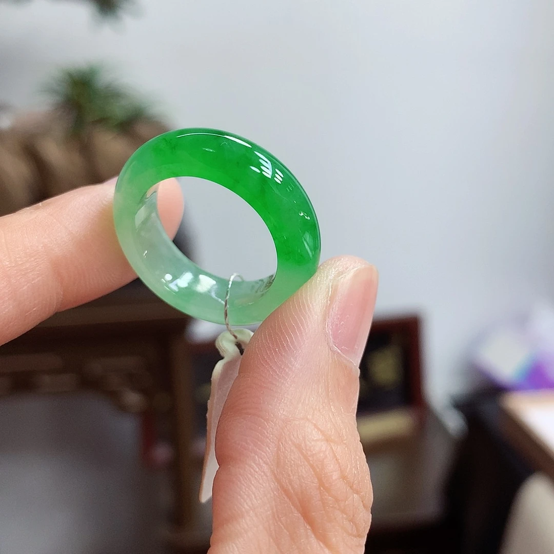 未镶嵌戒指翡翠14-15号