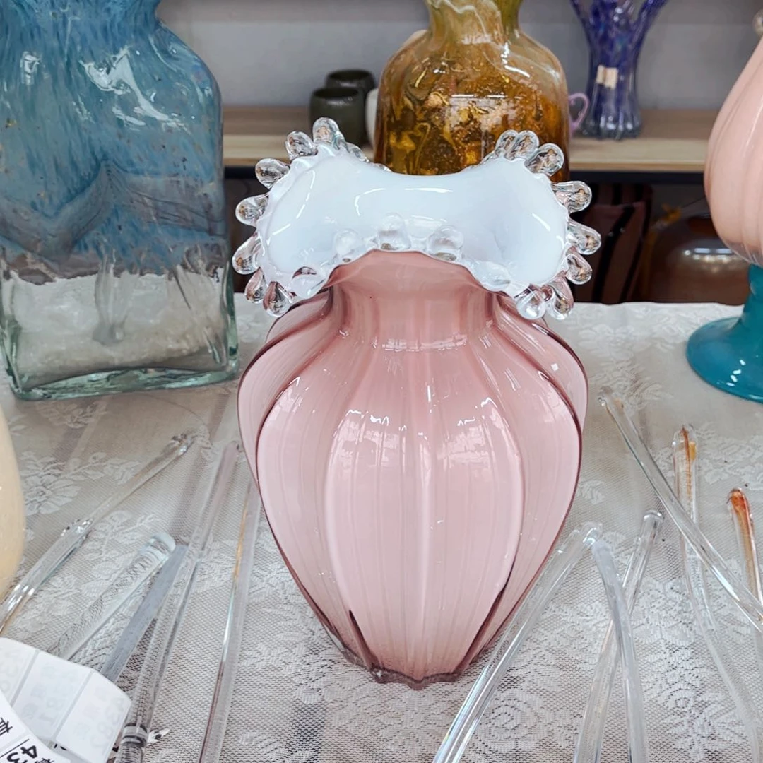 水滴芬顿 高30厘米 家悦琉璃花瓶摆件