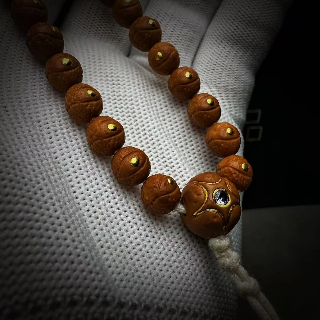 【老高专属】方圆出品8mm凤眼猴头核桃雕刻手持