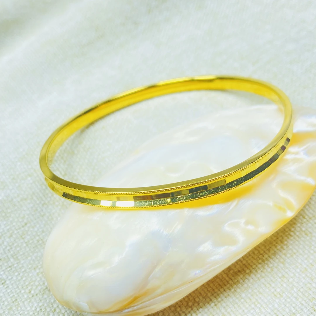 K0174经典黄色马赛克闭口手镯多样性发货47869