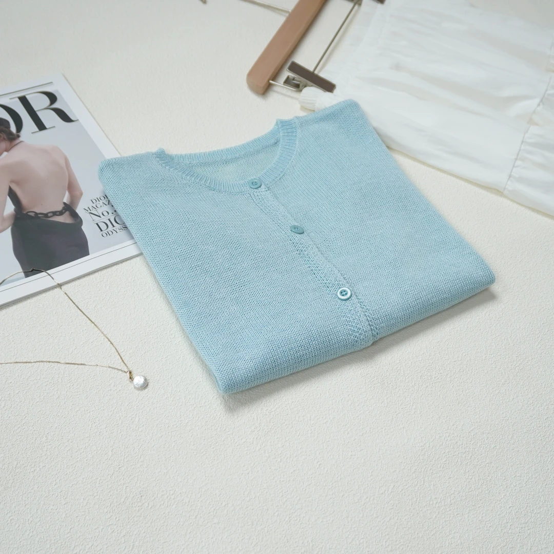 薄款百搭时尚气质休闲宽松显瘦针织开衫