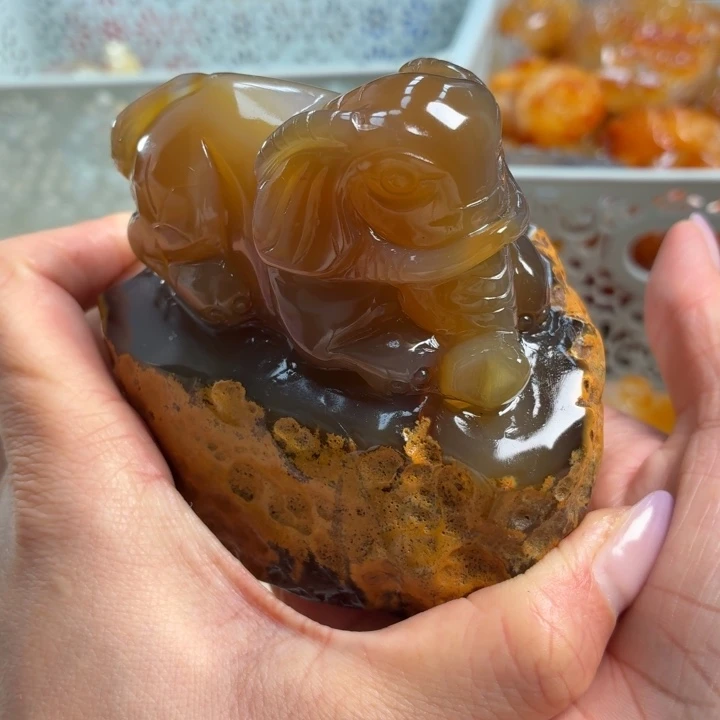 玛瑙/玉髓未镶嵌吊坠(不含链)