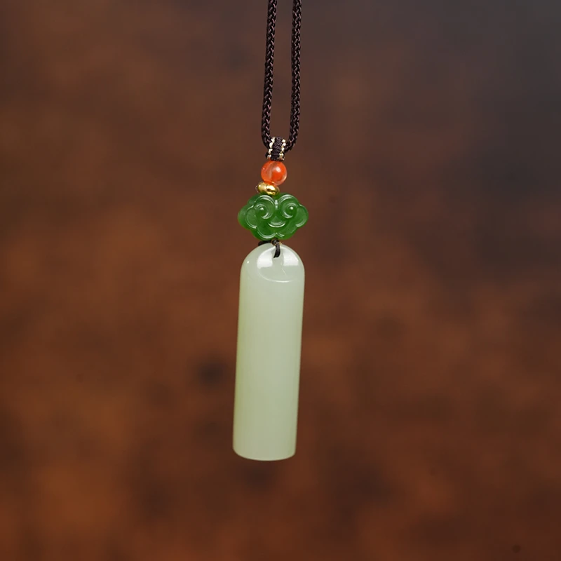 新疆和田玉 翠青称心如意直播间专享吊坠多样性发一件