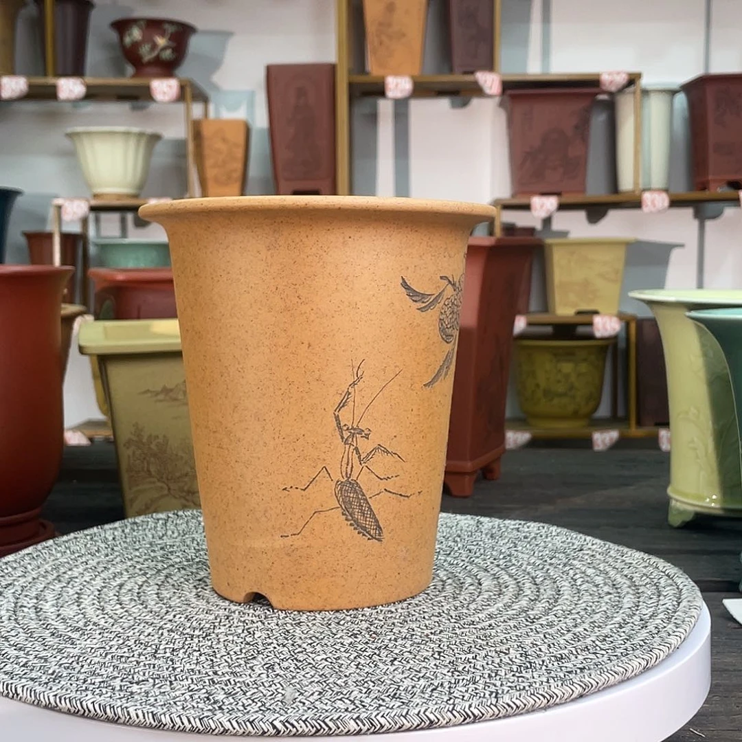 花盆紫砂花盆花盆柴烧