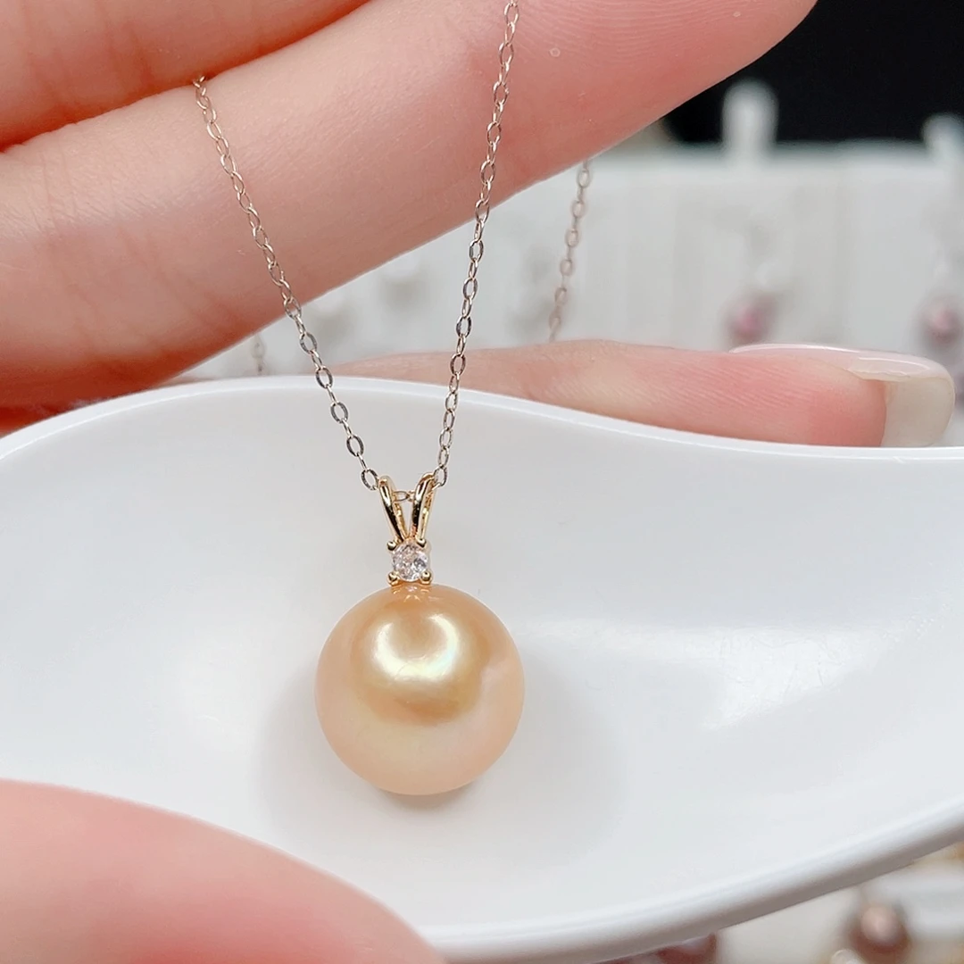 合金淡水珍珠吊坠(赠链)