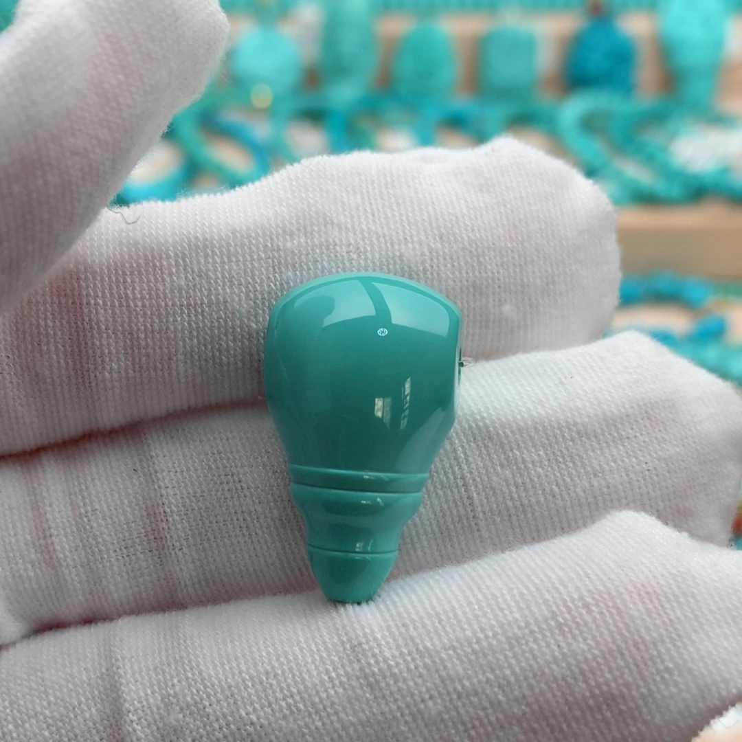 绿松石未镶嵌珠宝奇石14.5mm