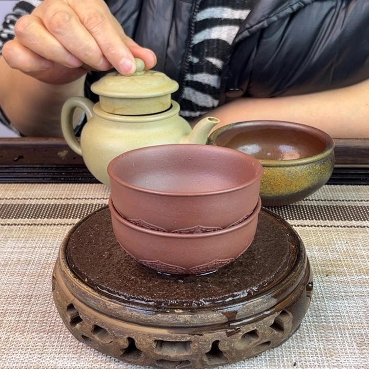 紫砂茶壶一厂紫泥80cc