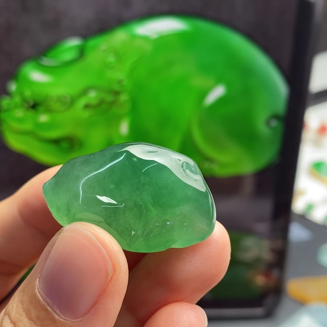 定制翡翠未镶嵌      柠檬超推荐