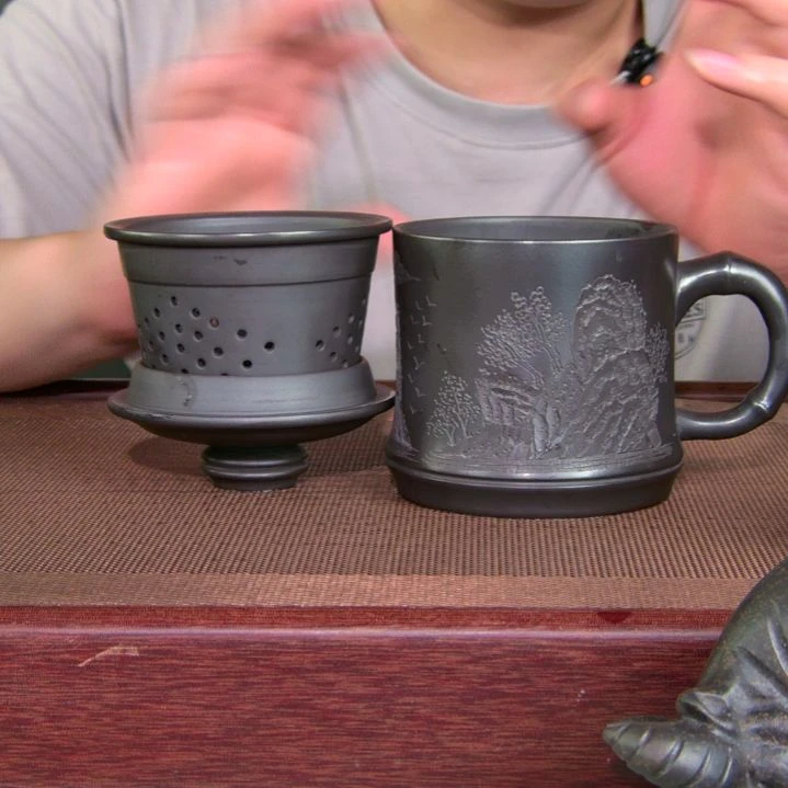 茶杯紫砂高货放漏