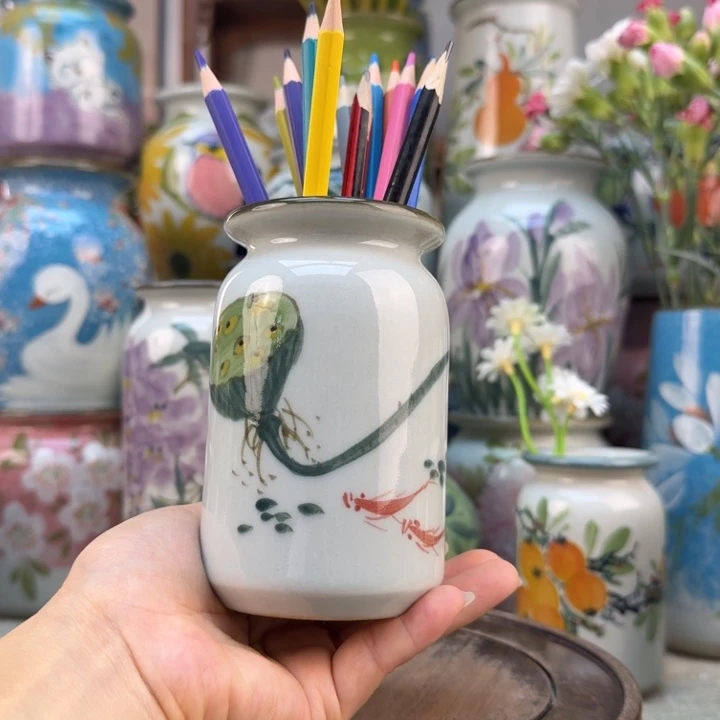 花瓶景德镇手绘花瓶