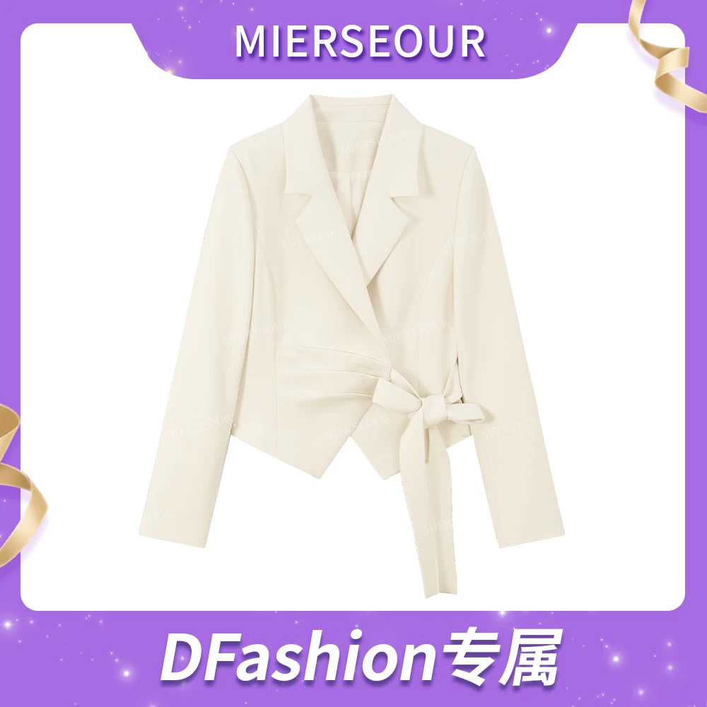 【城市轻型】都市高级感绑带设计小西装上衣女0283